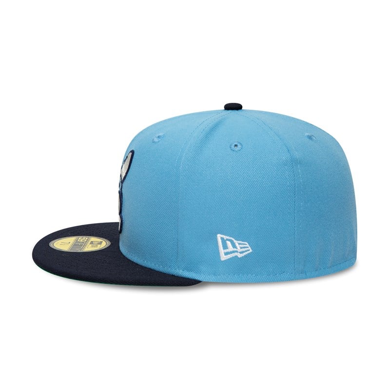 Blue New Era Wilmington Rocks Milb Fitted Cap 59fifty | PEDA92835