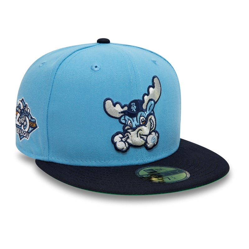 Blue New Era Wilmington Rocks Milb Fitted Cap 59fifty | PEDA92835