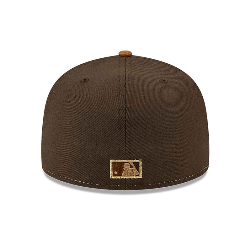 Brown New Era Anaheim Angels Tri Tone Fitted Cap 59fifty | NIQR04796