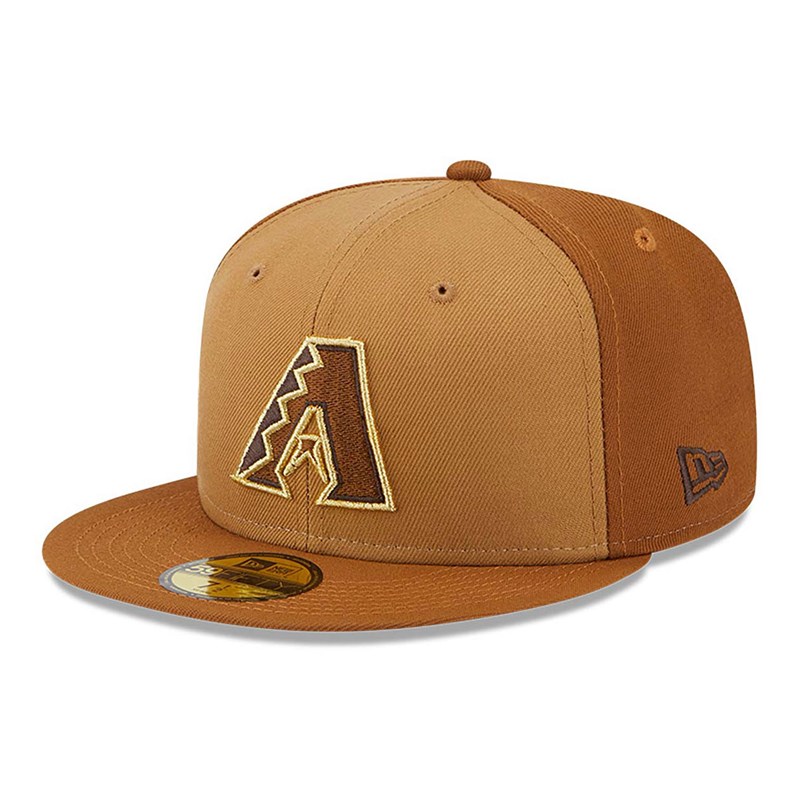 Brown New Era Arizona Diamondbacks Tri Tone Fitted Cap 59fifty | LCNV18743