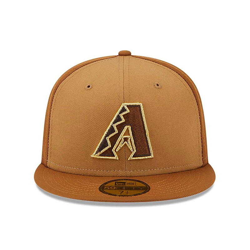 Brown New Era Arizona Diamondbacks Tri Tone Fitted Cap 59fifty | LCNV18743