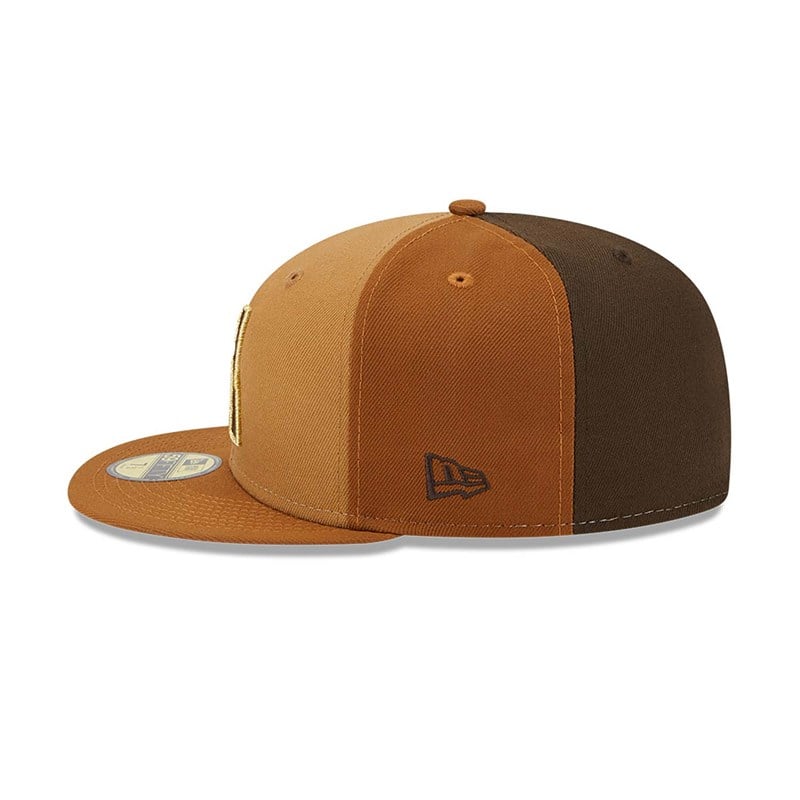 Brown New Era Arizona Diamondbacks Tri Tone Fitted Cap 59fifty | LCNV18743