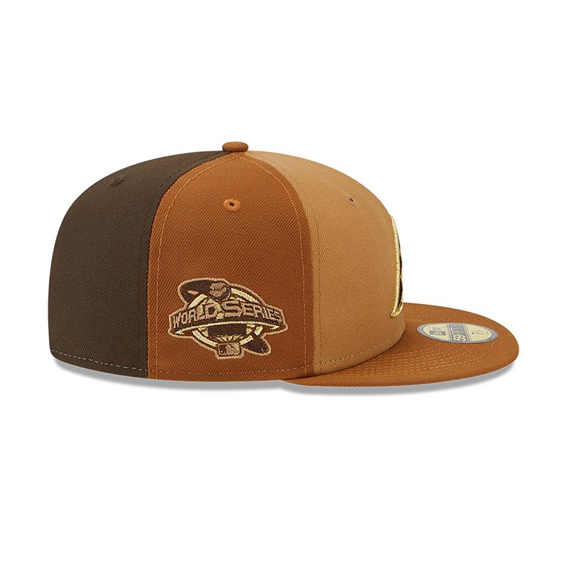 Brown New Era Arizona Diamondbacks Tri Tone Fitted Cap 59fifty | LCNV18743