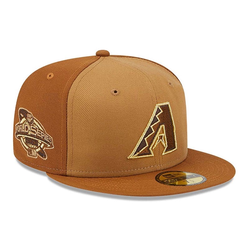 Brown New Era Arizona Diamondbacks Tri Tone Fitted Cap 59fifty | LCNV18743