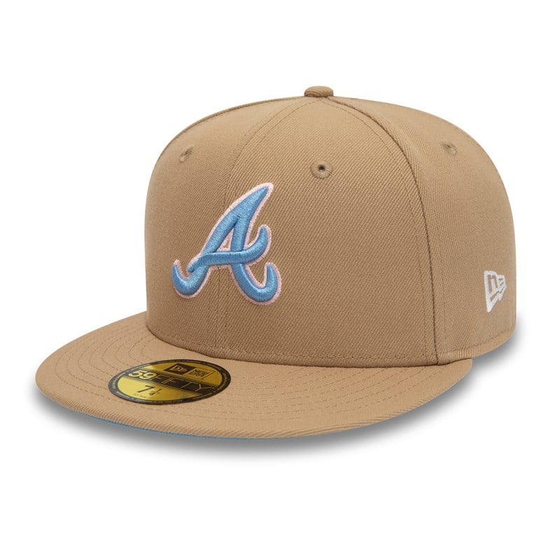 Brown New Era Atlanta Braves 30th Season Fitted Cap 59fifty | KXJW80421