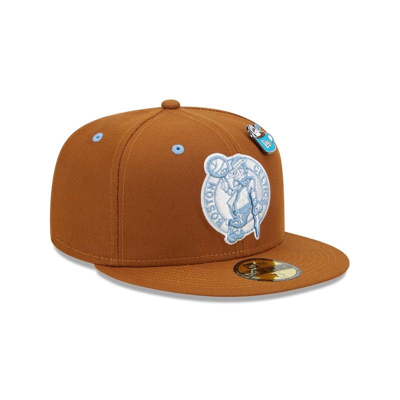 Brown New Era Boston Celtics Hot Cocoa Fitted Cap 59fifty | HAVX96520