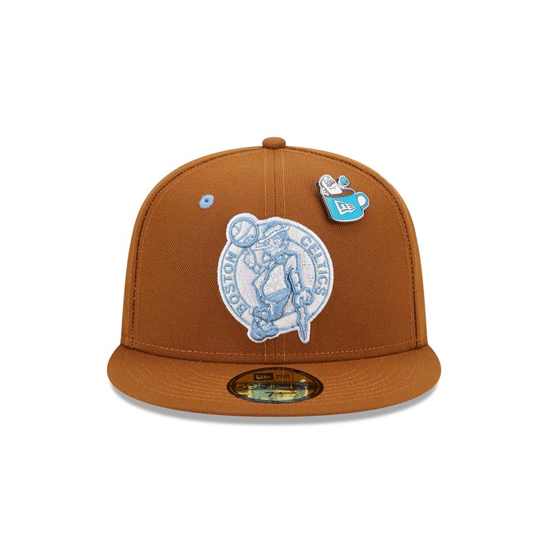 Brown New Era Boston Celtics Hot Cocoa Fitted Cap 59fifty | HAVX96520