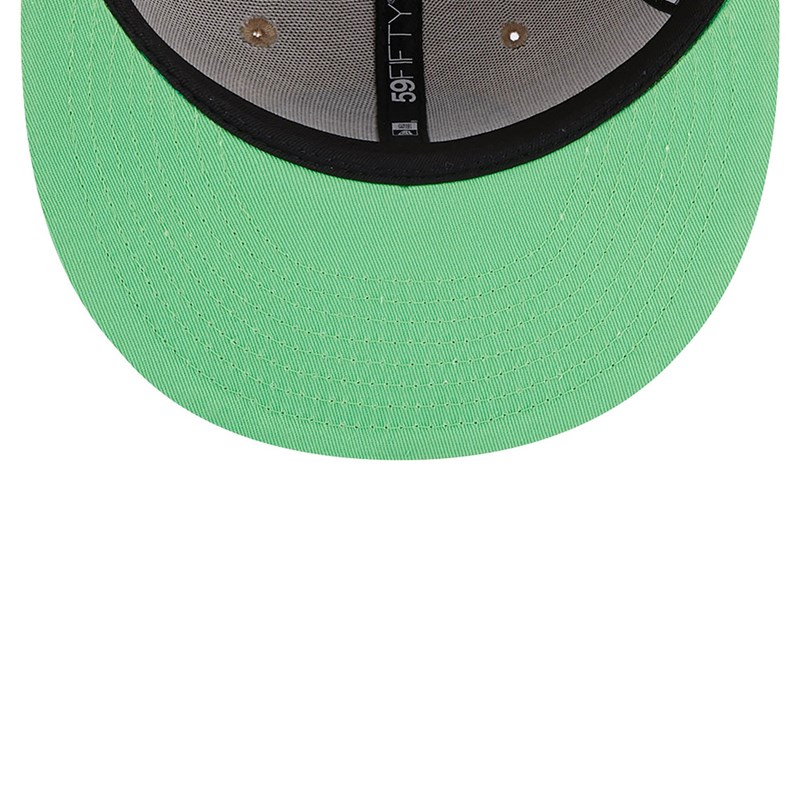 Brown New Era Boston Celtics Team Neon Fitted Cap 59fifty | PLNK62315