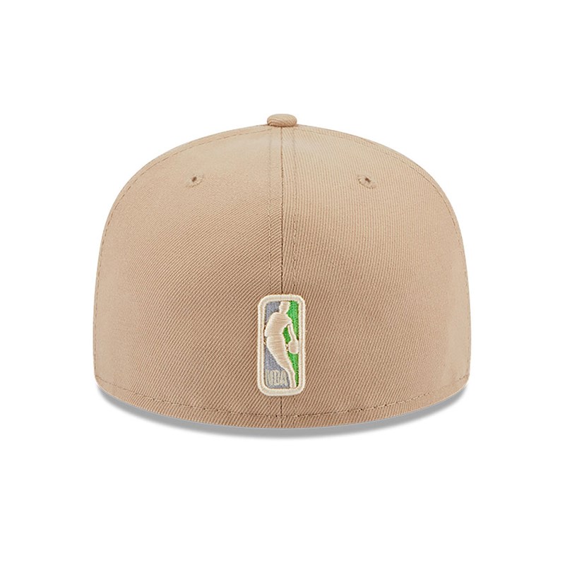 Brown New Era Boston Celtics Team Neon Fitted Cap 59fifty | PLNK62315