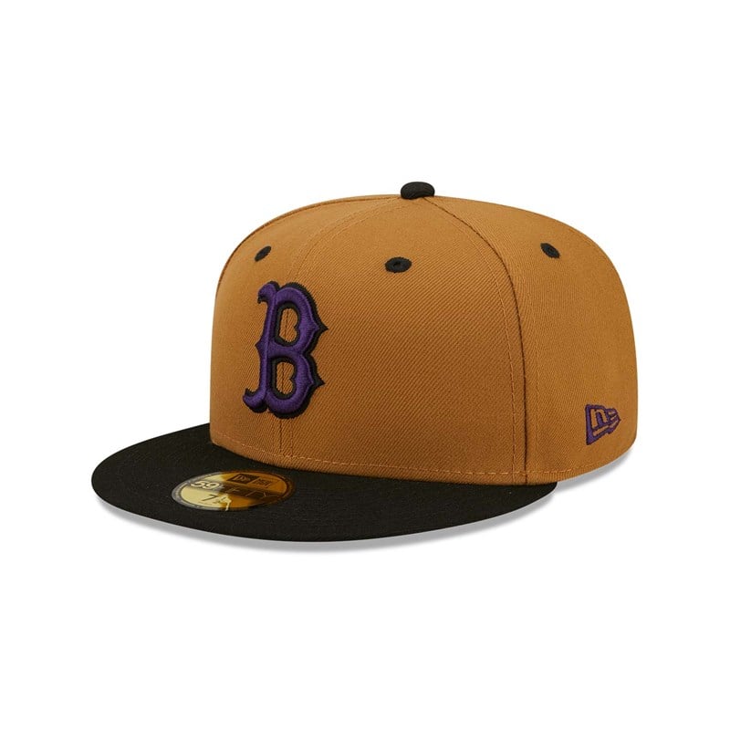 Brown New Era Boston Sox Fitted Cap 59fifty | SBGH57041