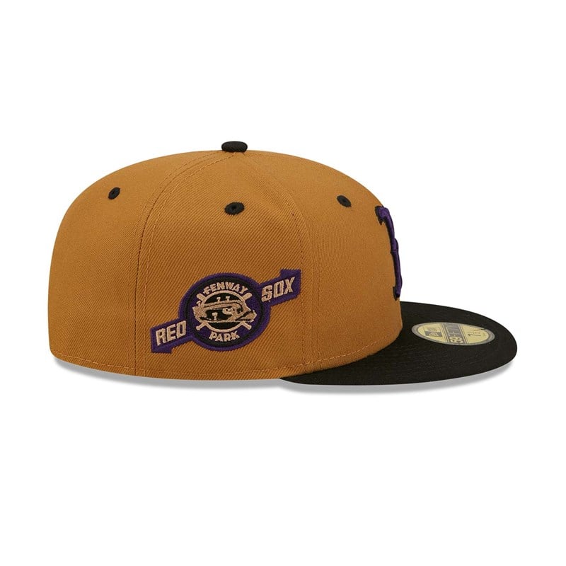 Brown New Era Boston Sox Fitted Cap 59fifty | SBGH57041