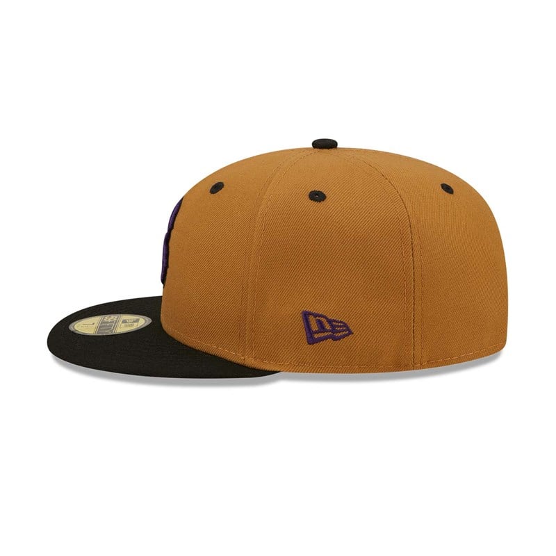 Brown New Era Boston Sox Fitted Cap 59fifty | SBGH57041