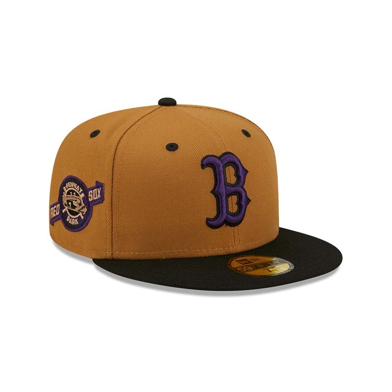 Brown New Era Boston Sox Fitted Cap 59fifty | SBGH57041