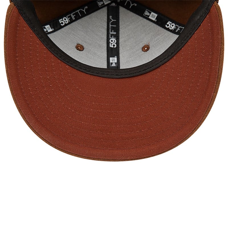 Brown New Era Boston Sox Melton Fitted Cap 59fifty | COUT23581