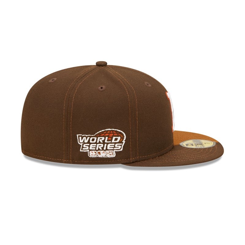 Brown New Era Boston Sox Split Fitted 59fifty | IWML36874