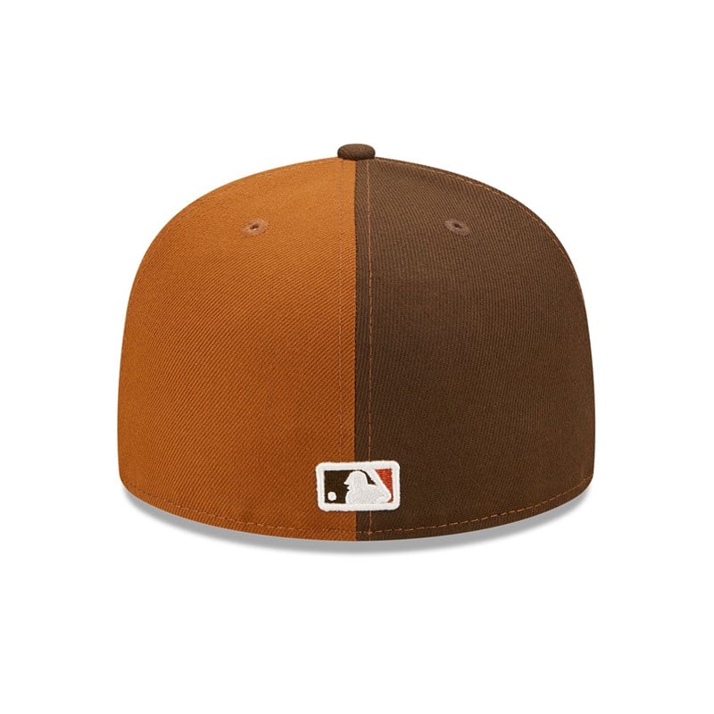 Brown New Era Boston Sox Split Fitted 59fifty | IWML36874