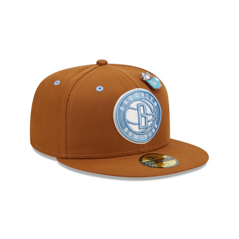 Brown New Era Brooklyn Nets Hot Cocoa Fitted Cap 59fifty | KOJU62047