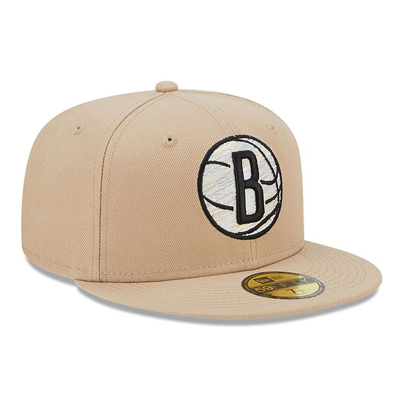 Brown New Era Brooklyn Nets Team Neon Fitted Cap 59fifty | VPAC01856