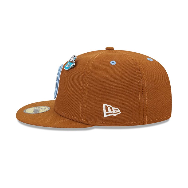 Brown New Era Detroit Pistons Hot Cocoa Fitted Cap 59fifty | GNOE40769