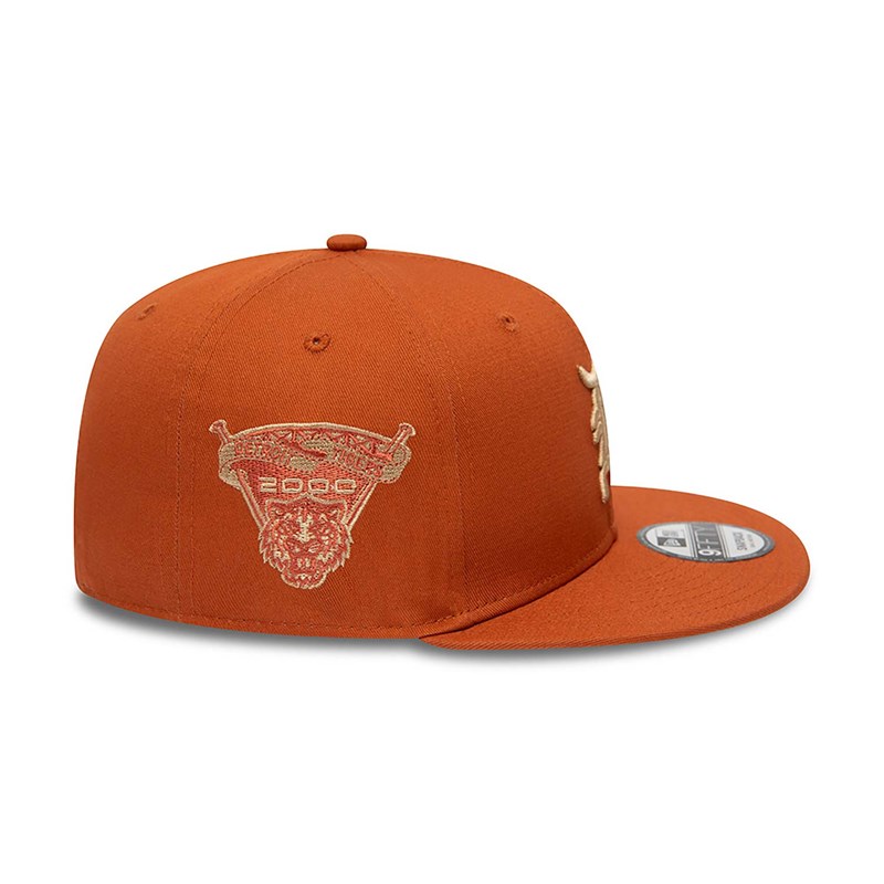 Brown New Era Detroit Tigers Side Patch Medium Cap 9fifty | PXHM25461