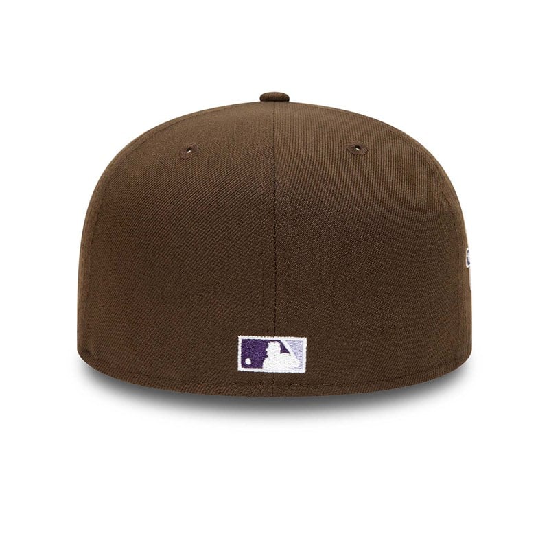 Brown New Era Houston Astros A Star Fitted Cap 59fifty | JBXP46157