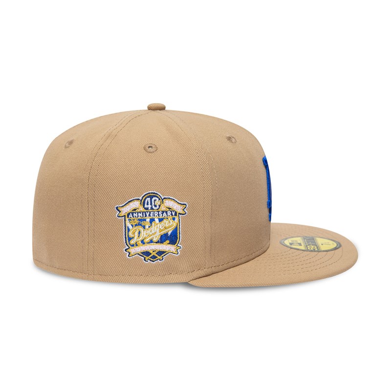 Brown New Era La Dodgers 40th Anniversary Fitted Cap 59fifty | KAIZ15286