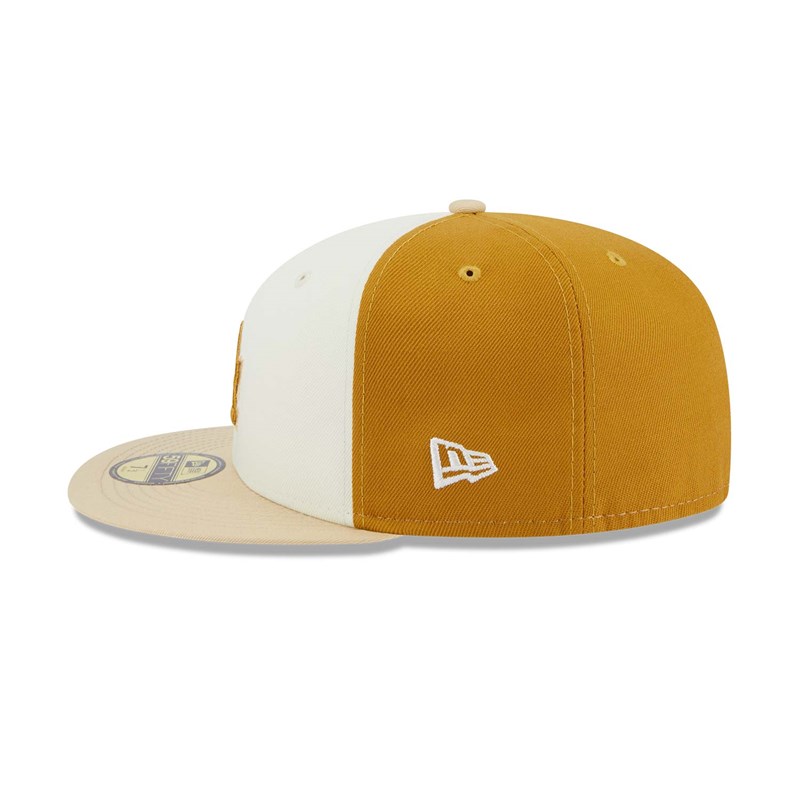 Brown New Era La Dodgers Anniversary Fitted Cap 59fifty | XQFC73146