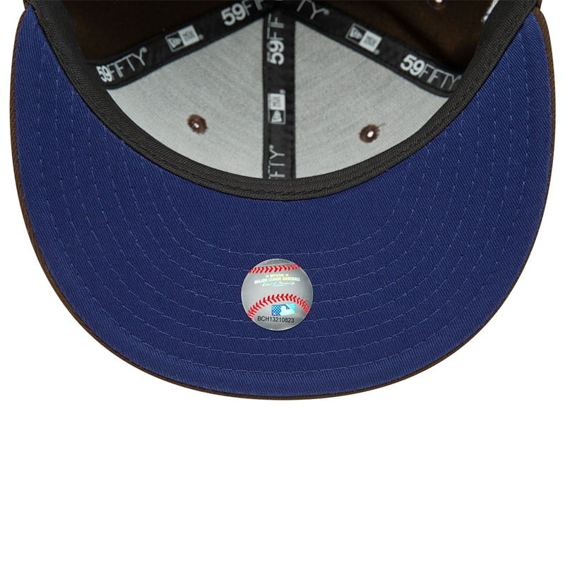 Brown New Era La Dodgers Fall Colours Fitted Cap 59fifty | GYCO28314