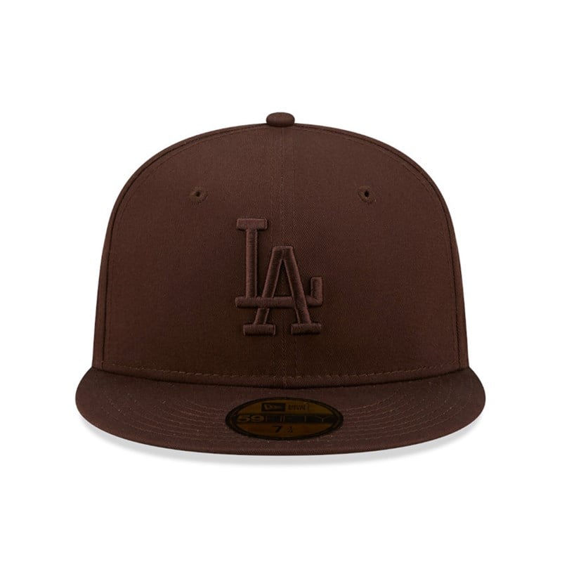 Brown New Era La Dodgers League Essential Fitted Cap 59fifty | RVHB65813