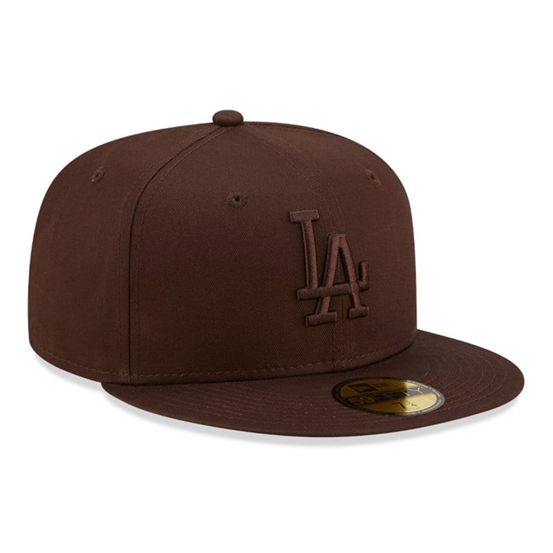 Brown New Era La Dodgers League Essential Fitted Cap 59fifty | RVHB65813