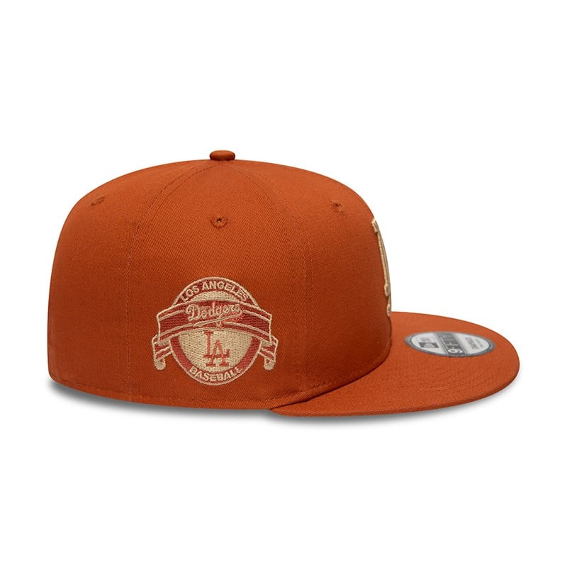 Brown New Era La Dodgers Side Patch Medium Cap 9fifty | ITVU72059