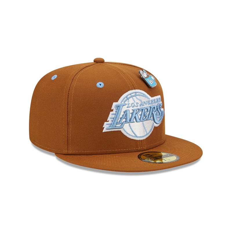 Brown New Era La Lakers Hot Cocoa Fitted Cap 59fifty | TFMO98426