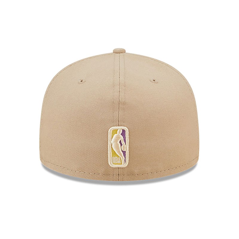 Brown New Era La Lakers Team Neon Fitted Cap 59fifty | LZYI76985