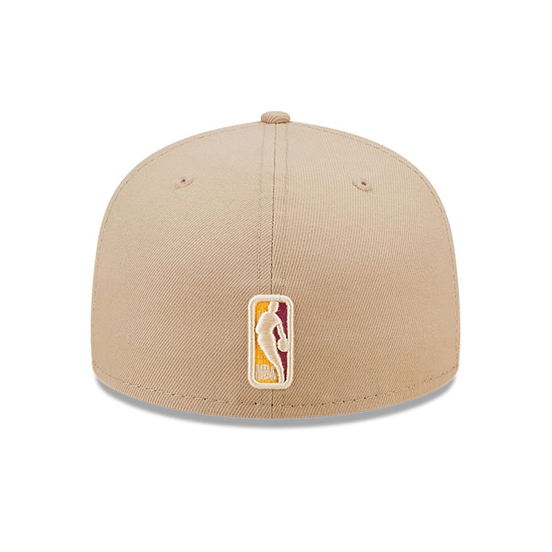 Brown New Era Miami Heat Team Neon Fitted Cap 59fifty | BDIO23865