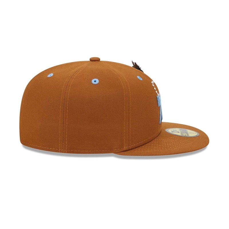 Brown New Era Philadelphia 76ers Hot Cocoa Fitted Cap 59fifty | MUEB70983