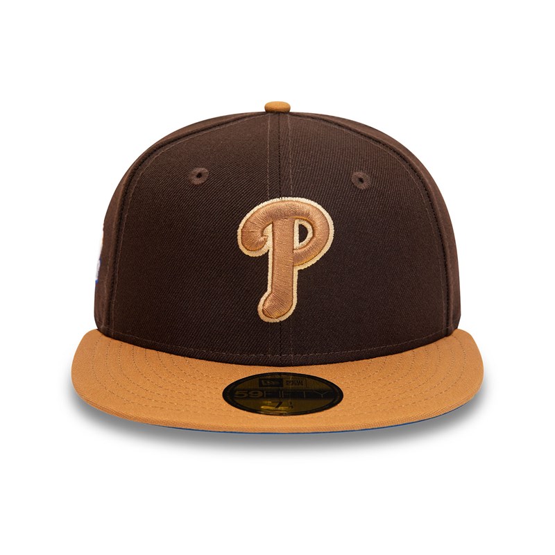 Brown New Era Philadelphia Phillies 2008 World Series Fitted Cap 59fifty | GUIF54879