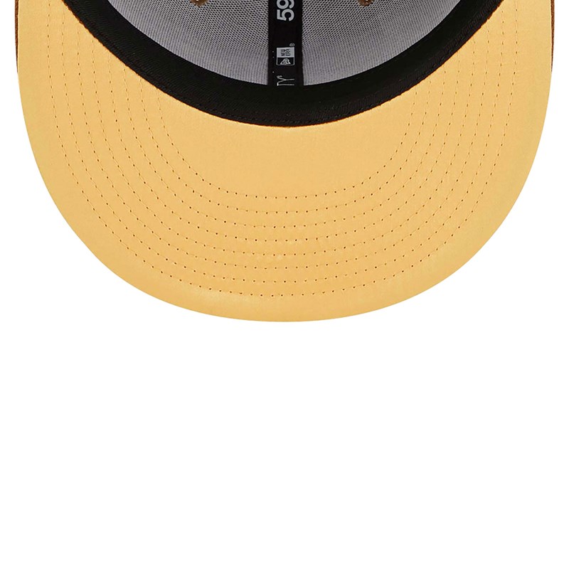 Brown New Era Pittsburgh Pirates Tri Tone Fitted Cap 59fifty | LNEM02173