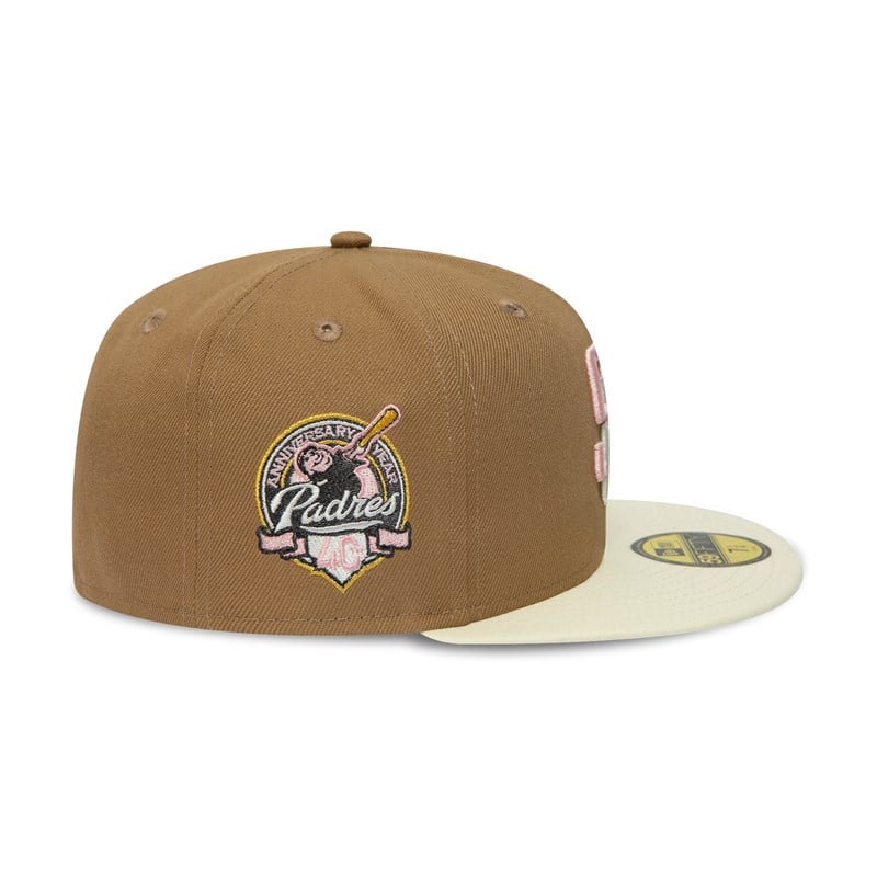 Brown New Era San Diego Padres 40th Anniversary Fitted Cap 59fifty | RHQK27835