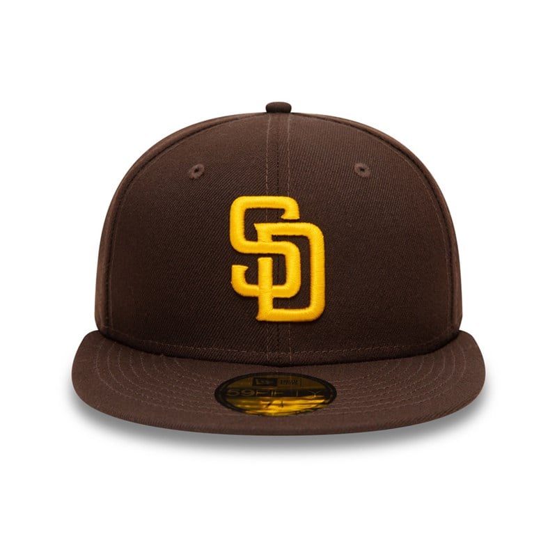 Brown New Era San Diego Padres Authentic On Field Cap 59fifty | QDEM23807