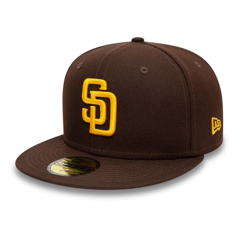 Brown New Era San Diego Padres Authentic On Field Cap 59fifty | QDEM23807