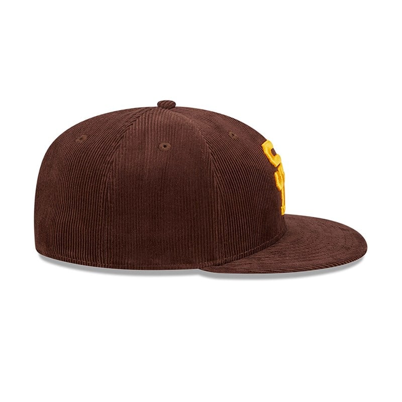 Brown New Era San Diego Padres Cooperstown Fitted Cap 59fifty | SREO69052