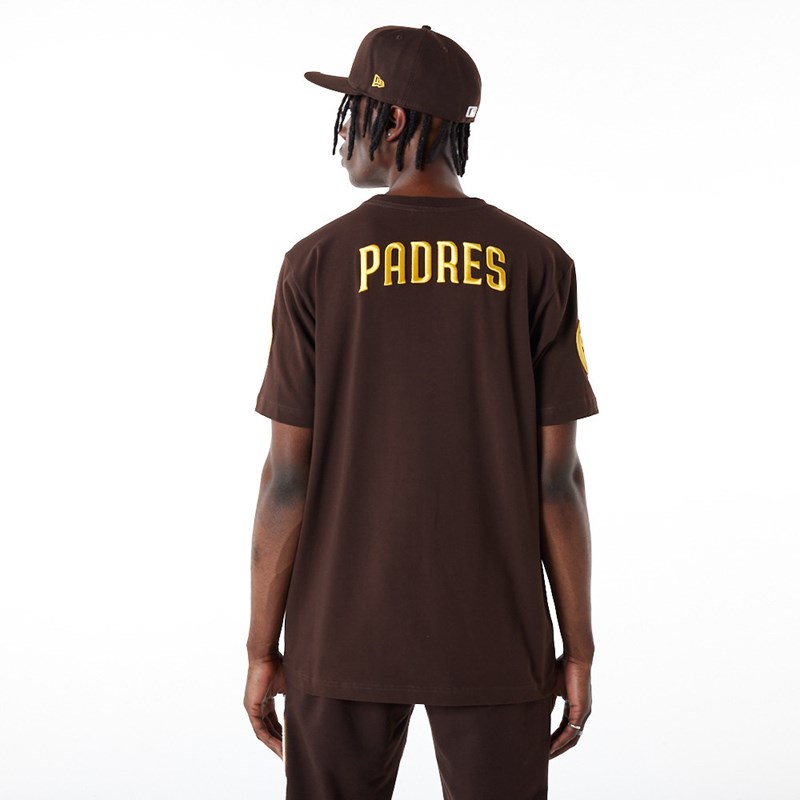 Brown New Era San Diego Padres MLB Logo Select T-Shirt | PRBZ10736