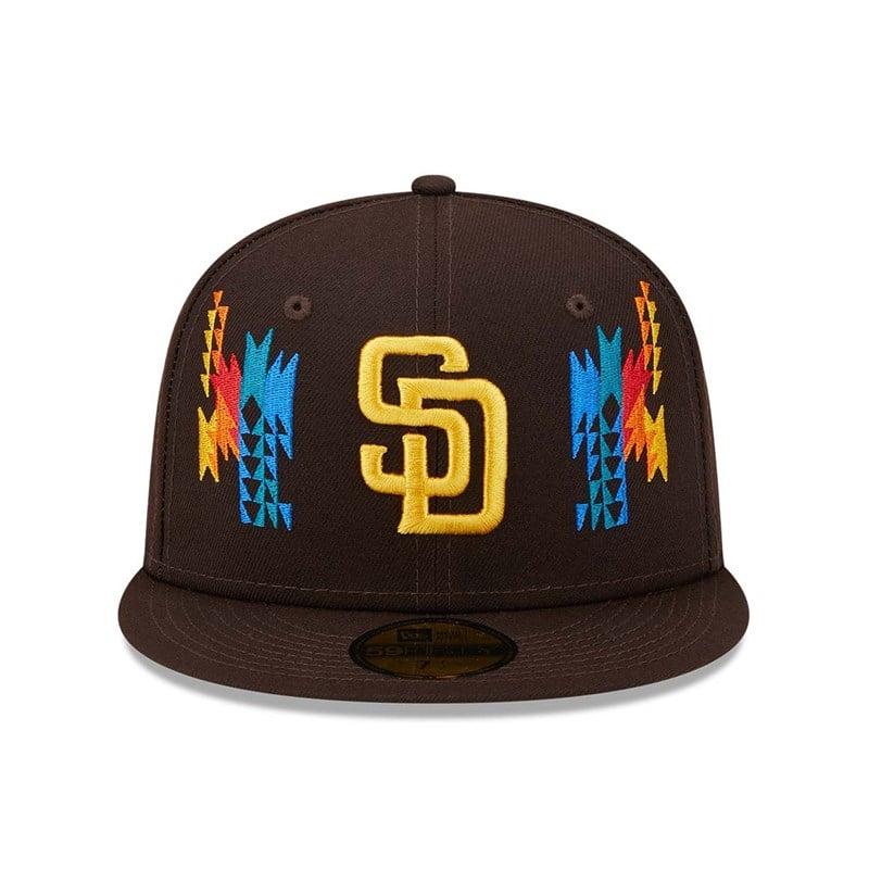 Brown New Era San Diego Padres Southwestern Fitted Cap 59fifty | CMHK31270