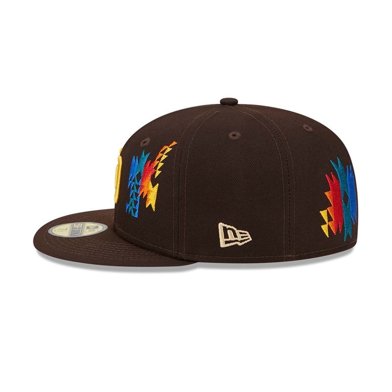 Brown New Era San Diego Padres Southwestern Fitted Cap 59fifty | CMHK31270