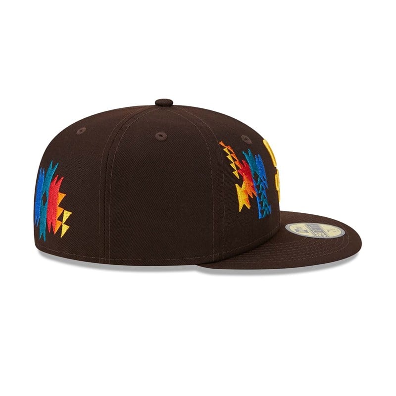 Brown New Era San Diego Padres Southwestern Fitted Cap 59fifty | CMHK31270