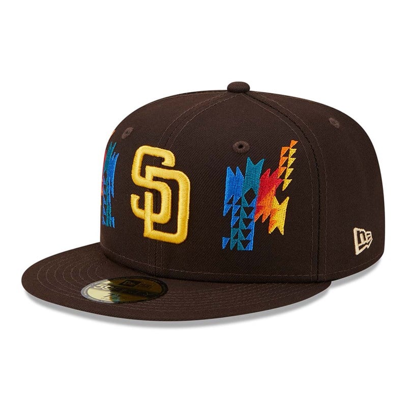 Brown New Era San Diego Padres Southwestern Fitted Cap 59fifty | CMHK31270