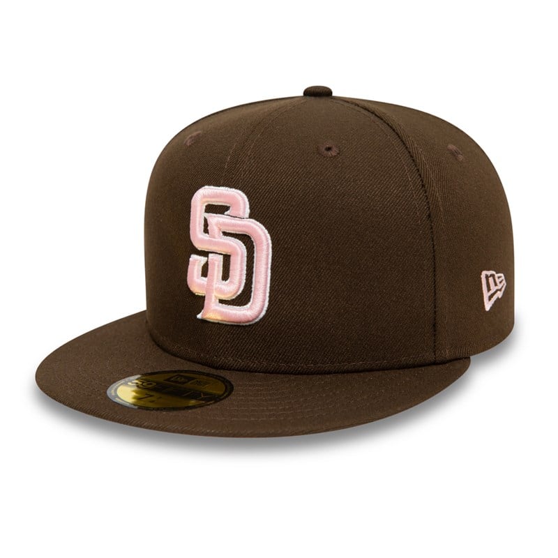 Brown New Era San Diego Padres Walnut And Cap 59fifty | WAUG52491