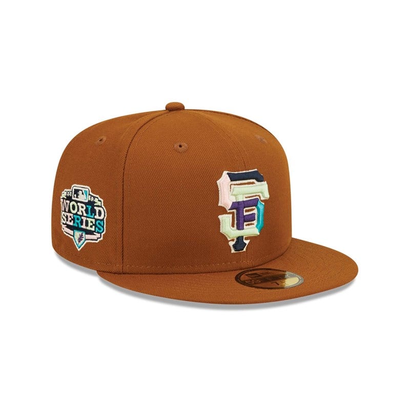 Brown New Era San Francisco Giants Vintage Floral Cap 59fifty | OLAB01987