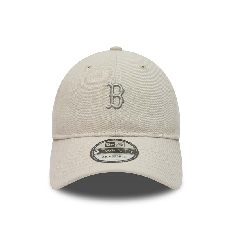 Cream New Era Boston Sox Mini Logo Adjustable Cap 9twenty | GNKH46219