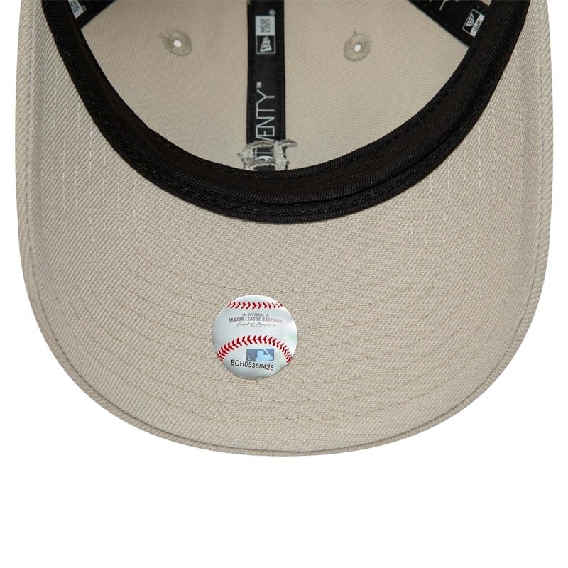 Cream New Era Boston Sox Mini Logo Adjustable Cap 9twenty | GNKH46219